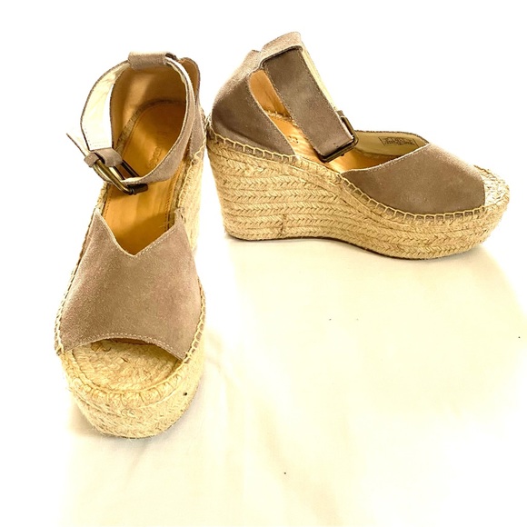 Anthropologie Soludos Positano Suede Wedges - Picture 7 of 15